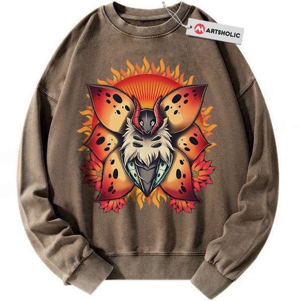 Alternative view of Volcarona Sweatshirt, Pokemon Sweatshirt, Anime Sweatshirt, Vintage Sweatshirt