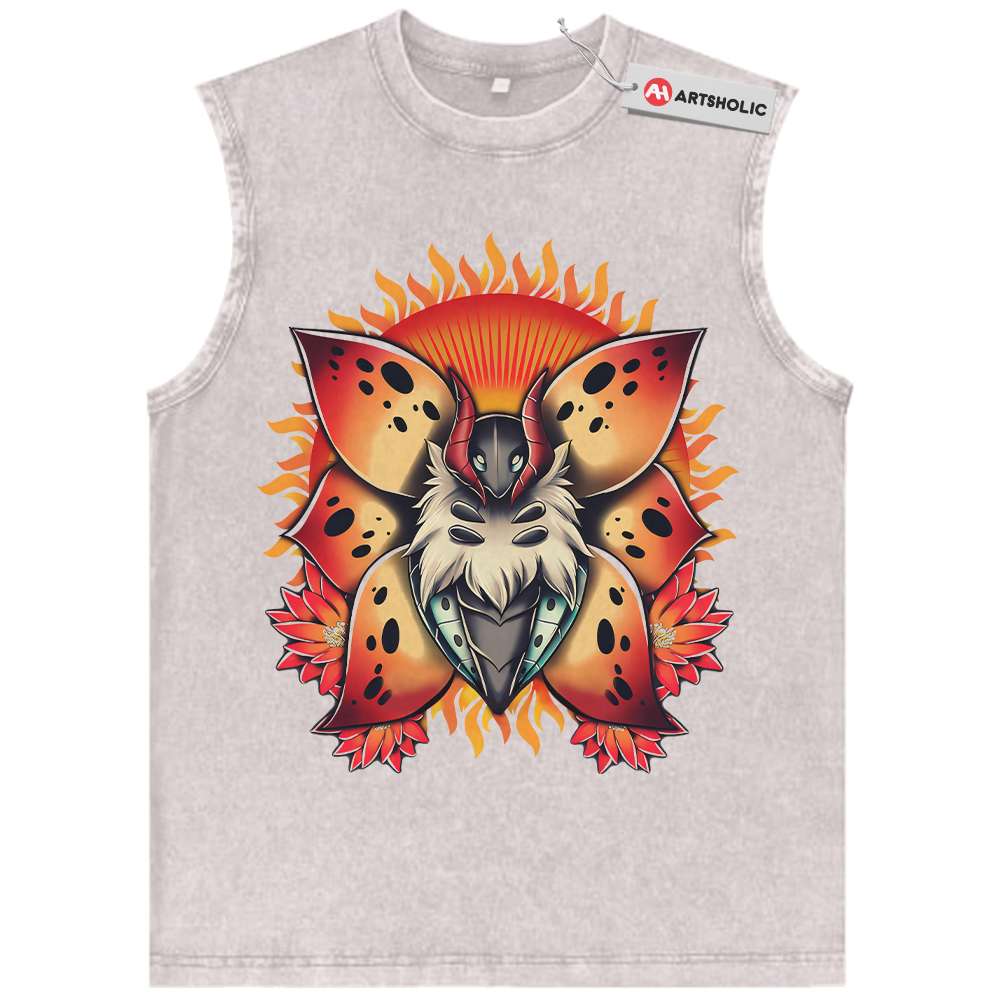 Alternative view of Volcarona Tank Top, Pokemon Tank Top, Anime Tank Top, Vintage Tank Top