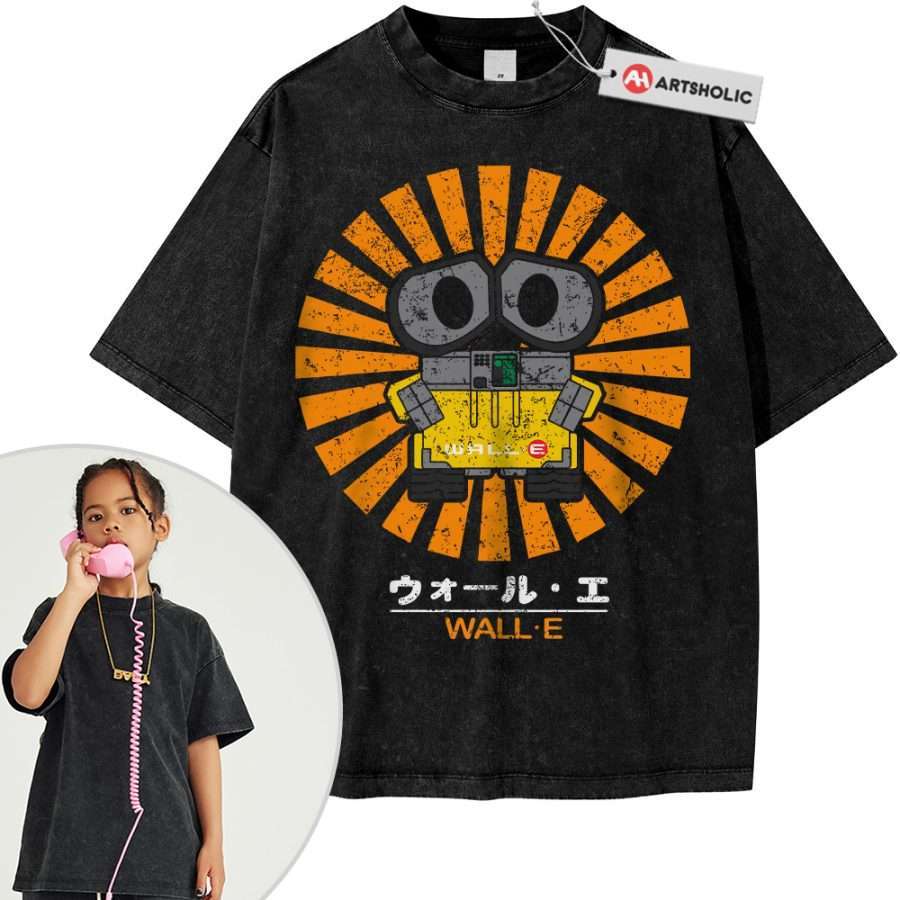 Alternative view of WALL-E Shirt For Kids, Animated Shirt For Kids, Vintage T-Shirt For Kids