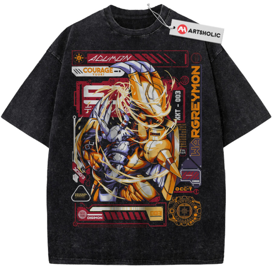 Alternative view of WarGreymon Shirt, Digimon Shirt, Anime Shirt, Vintage T-Shirt