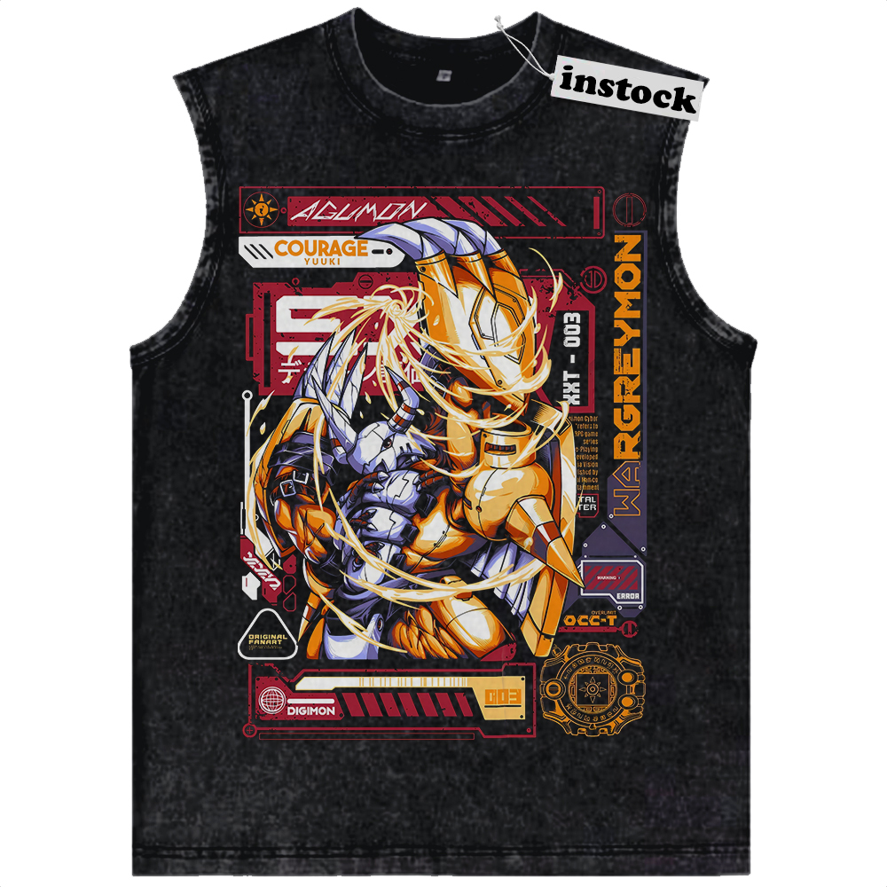WarGreymon Tank Top, Digimon Tank Top, Anime Tank Top, Vintage Tank Top