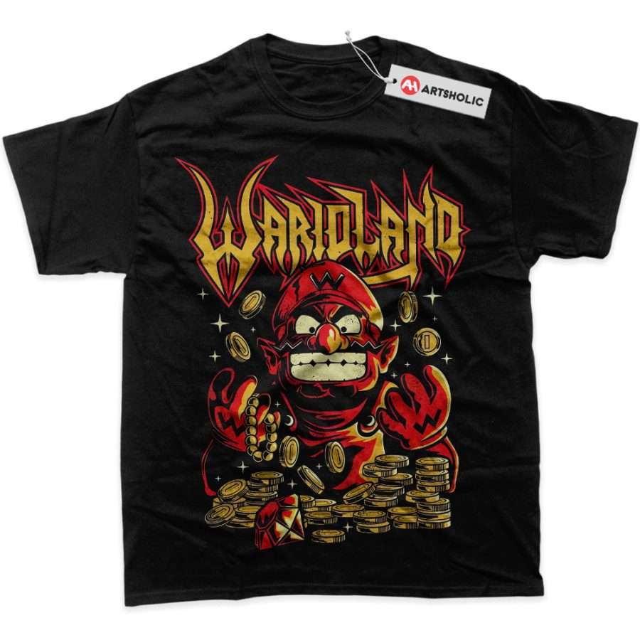 Alternative view of Wario Land: Super Mario Shirt, Game Shirt, Graphic T-Shirt