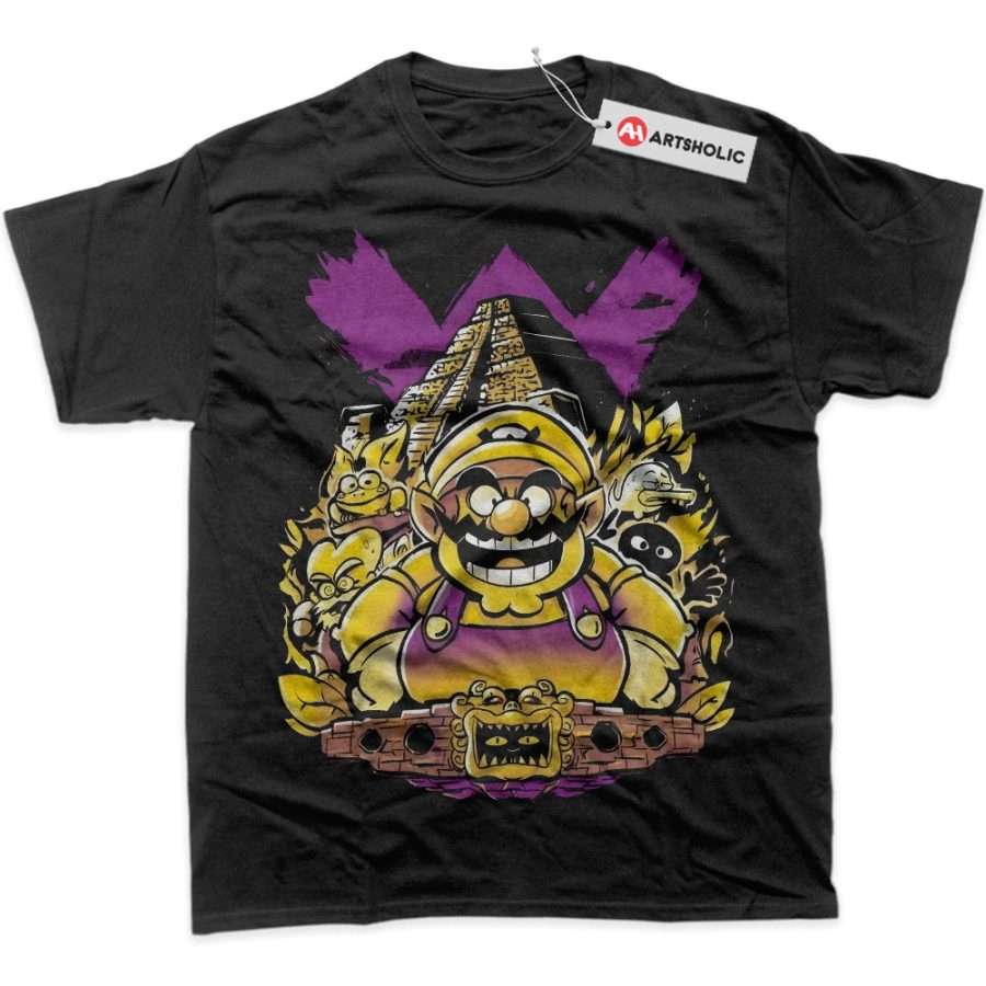 Alternative view of Wario Shirt, Super Mario Shirt, Game Shirt, Graphic T-Shirt