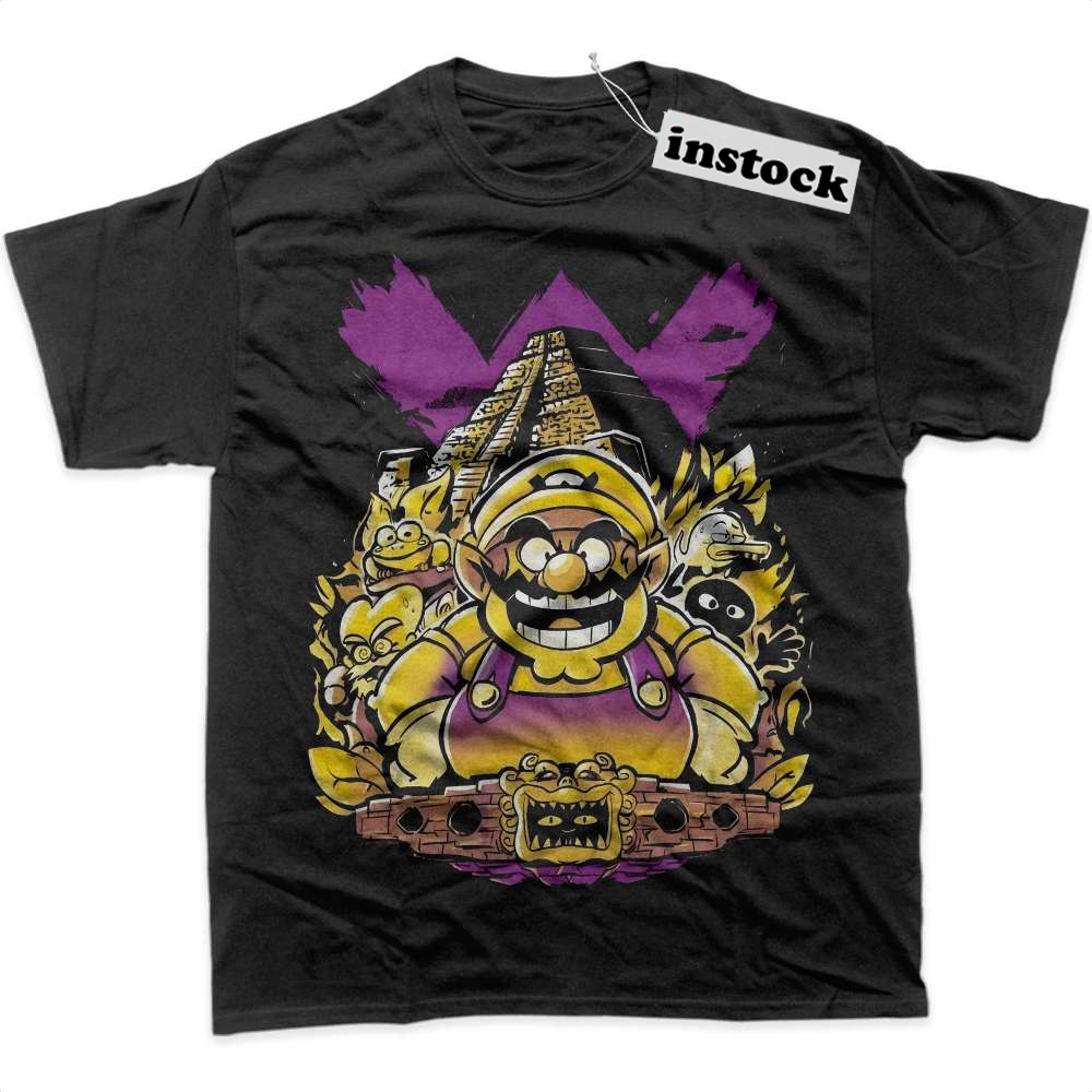 Wario Shirt, Super Mario Shirt, Game Shirt, Graphic T-Shirt