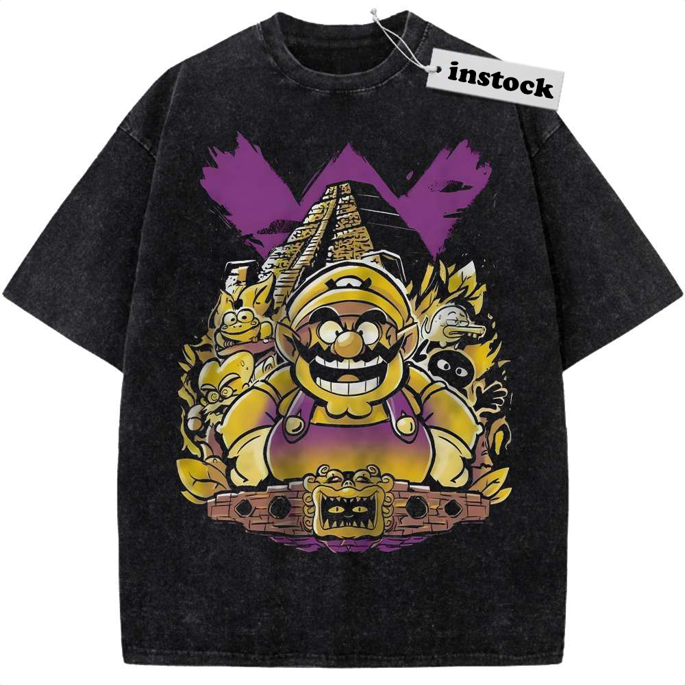 Wario Shirt, Super Mario Shirt, Game Shirt, Vintage T-Shirt