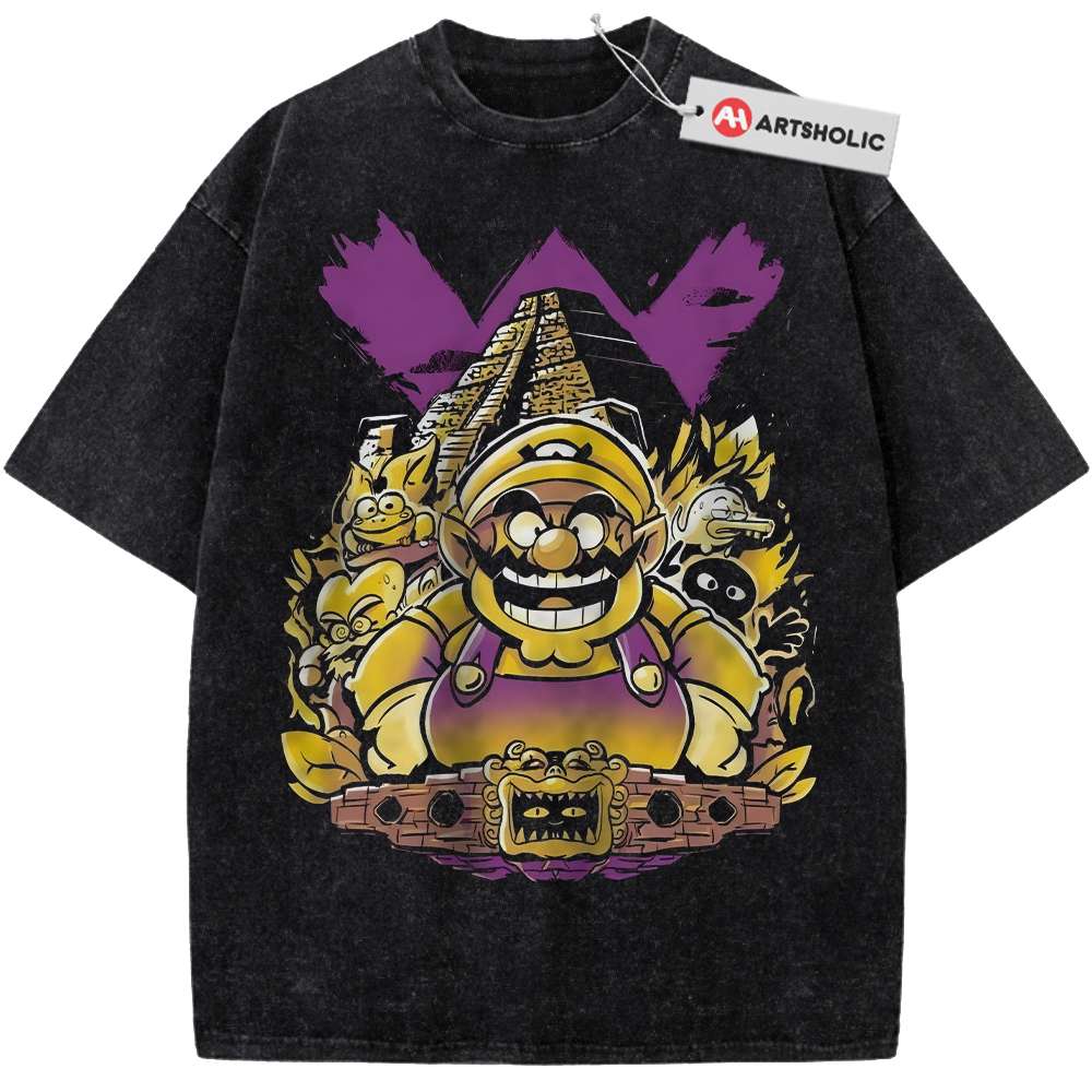 Wario Shirt, Super Mario Shirt, Game Shirt, Vintage T-Shirt