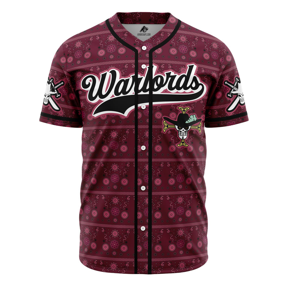 Warlords Mihawk One Piece Custom Baseball Jersey - Otaku Hall