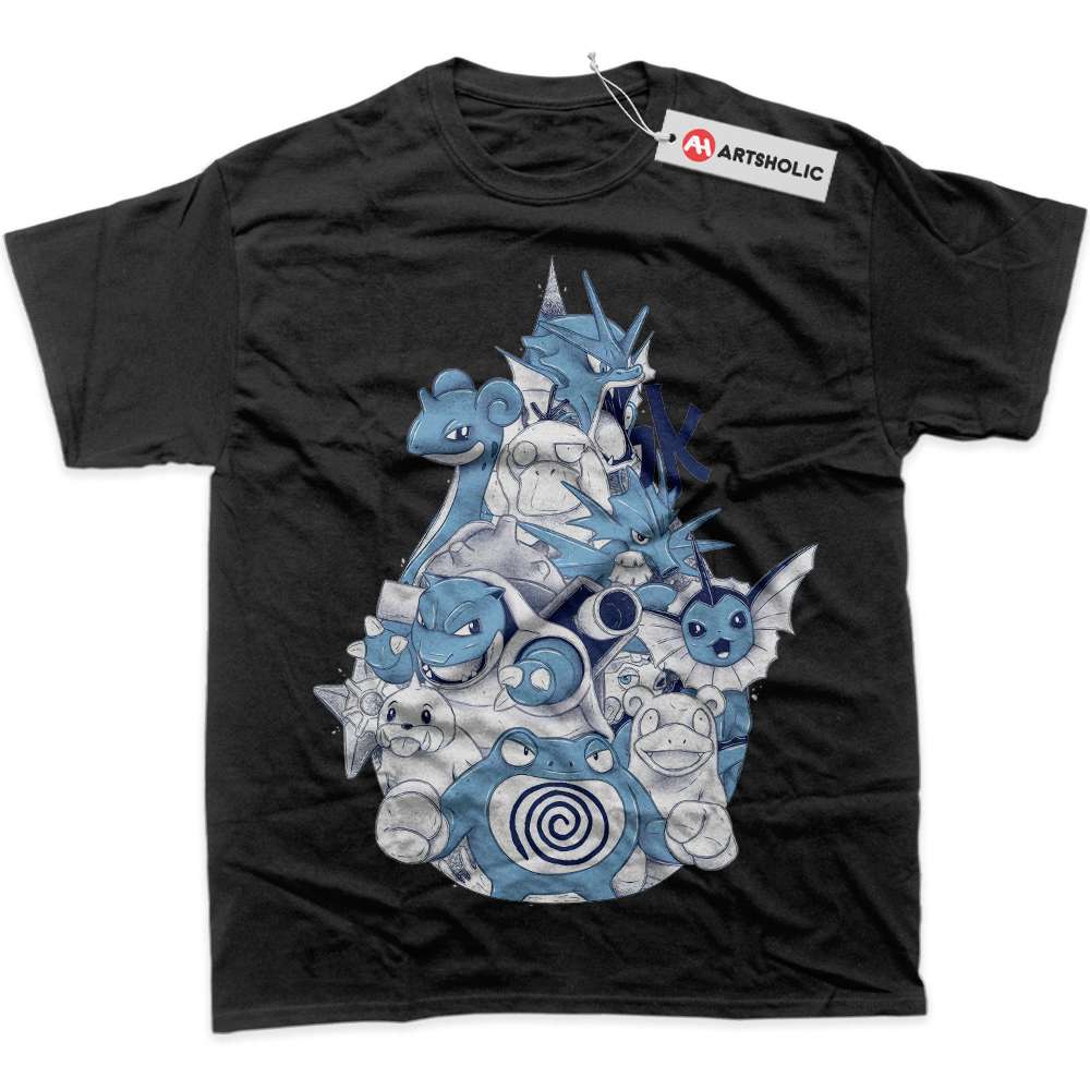 Alternative view of Water Class Pokemon Shirt, Anime Shirt, Graphic T-Shirt