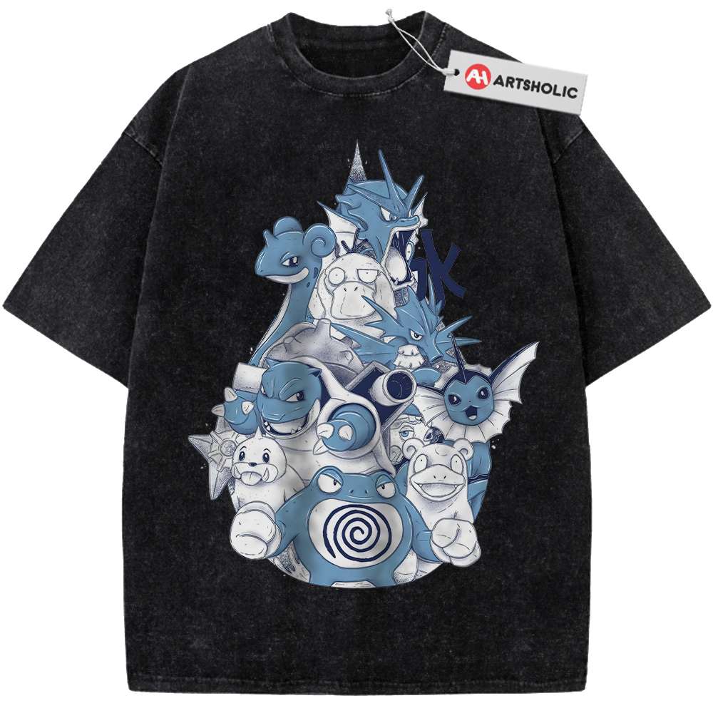 Alternative view of Water Class Shirt, Pokemon shirt, Anime Shirt, Vintage T-Shirt