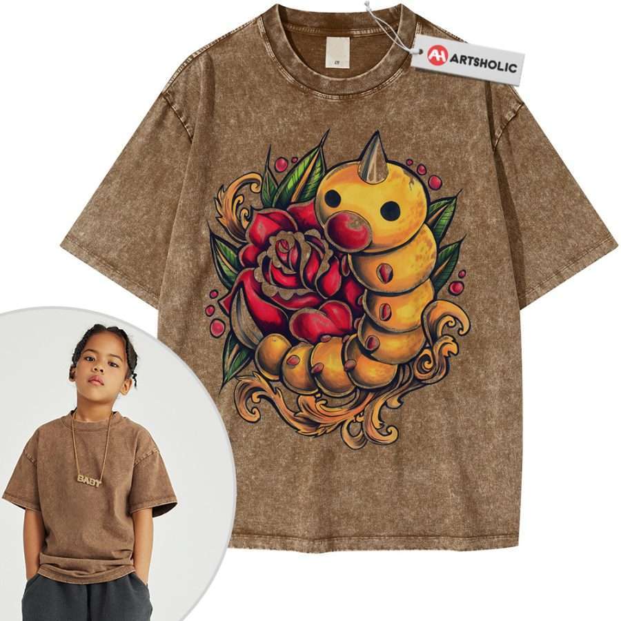 Weedle Shirt For Kids, Pokemon Shirt For Kids, Anime Shirt For Kids, Vintage T-Shirt For Kids - Image 8