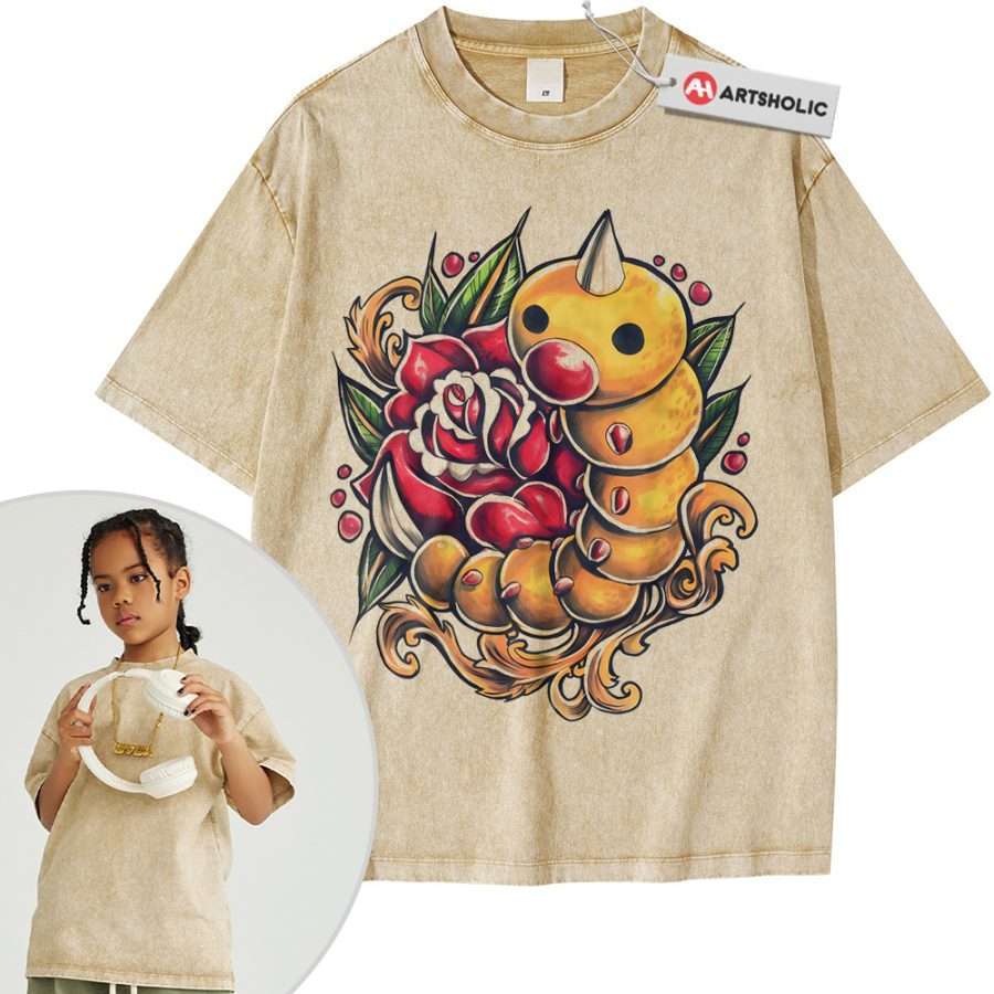 Weedle Shirt For Kids, Pokemon Shirt For Kids, Anime Shirt For Kids, Vintage T-Shirt For Kids - Image 11