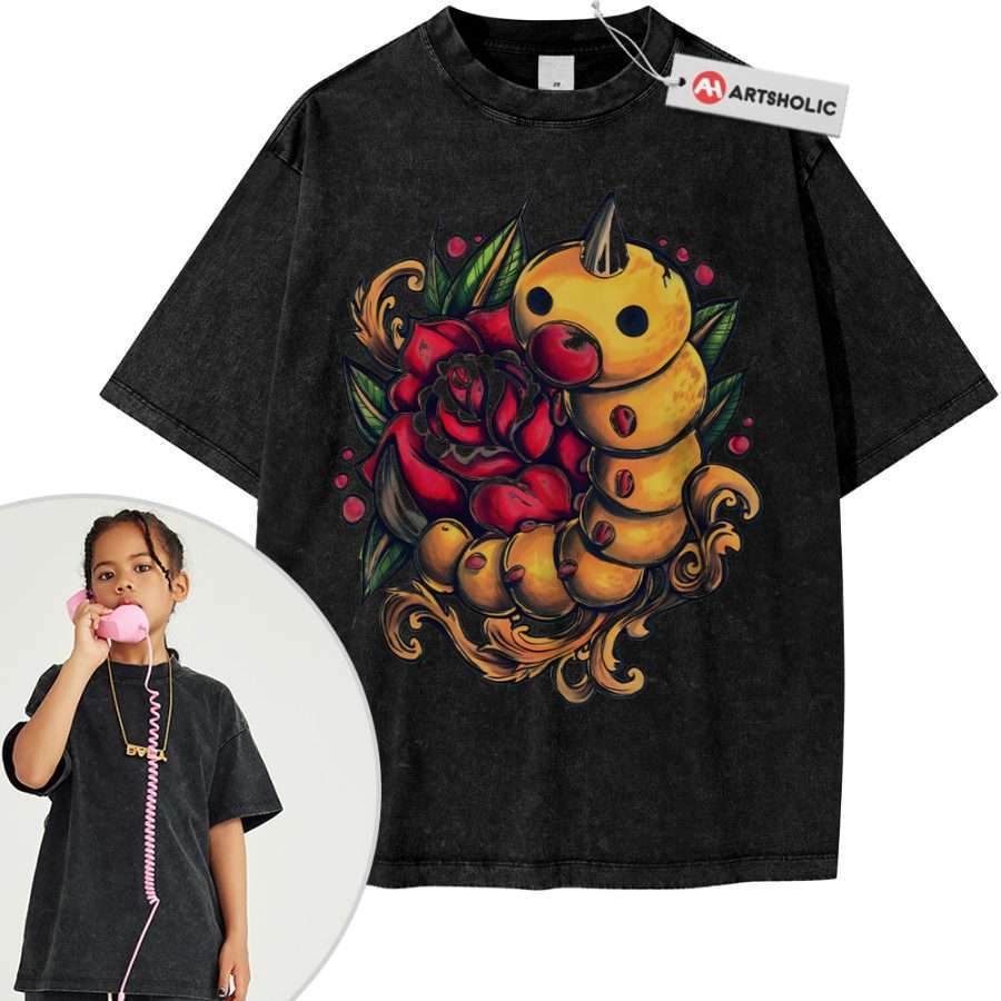 Weedle Shirt For Kids, Pokemon Shirt For Kids, Anime Shirt For Kids, Vintage T-Shirt For Kids - Image 6