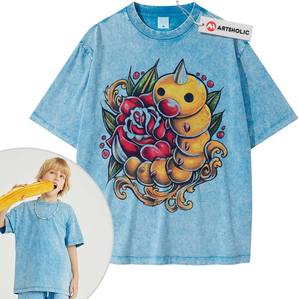 Weedle Shirt For Kids, Pokemon Shirt For Kids, Anime Shirt For Kids, Vintage T-Shirt For Kids - Image 3