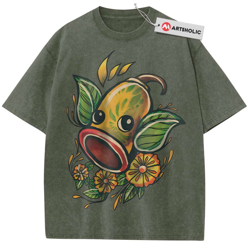 Alternative view of Weepinbell Shirt, Pokemon shirt, Anime Shirt, Vintage Tee