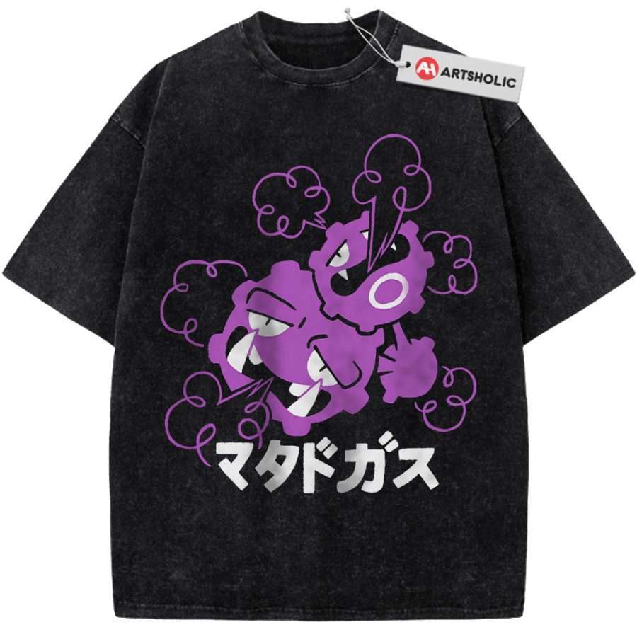 Alternative view of Weezing Shirt, Pokemon shirt, Anime Shirt, Vintage T-Shirt