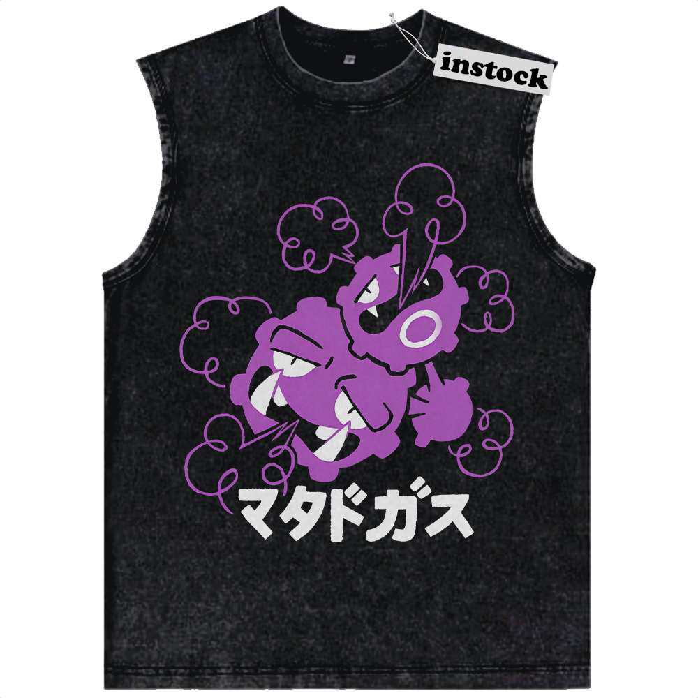 Weezing Tank Top, Pokemon Tank Top, Anime Tank Top, Vintage Tank Top