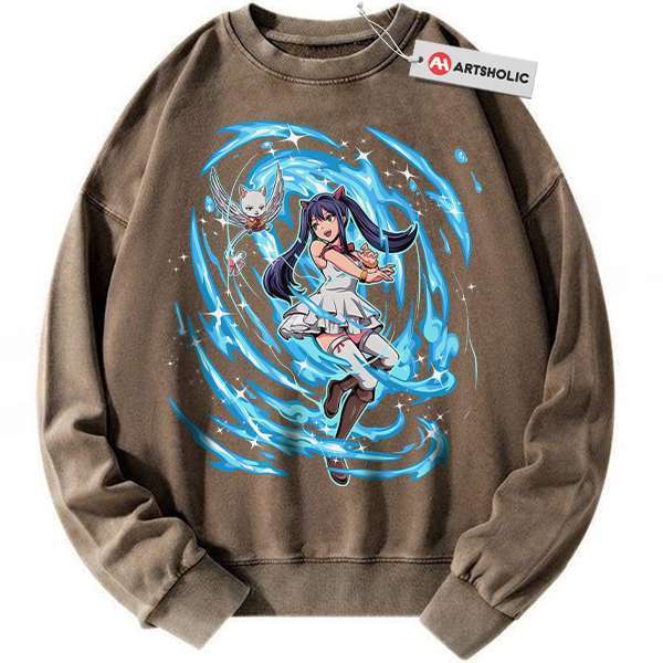 Alternative view of Wendy Marvell Sweatshirt, Fairy Tail Sweatshirt, Anime Sweatshirt, Vintage Sweatshirt