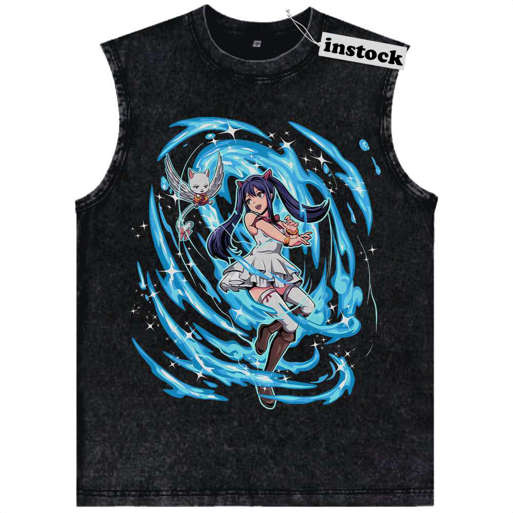 Wendy Marvell Tank Top, Fairy Tail Tank Top, Anime Tank Top, Vintage Tank Top
