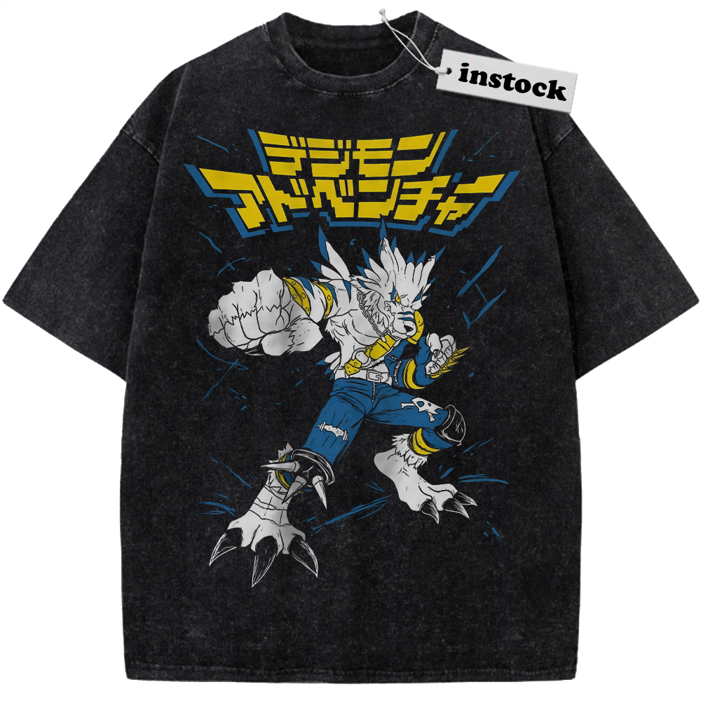 WereGarurumon Shirt, Digimon Shirt, Anime Shirt, Vintage T-Shirt