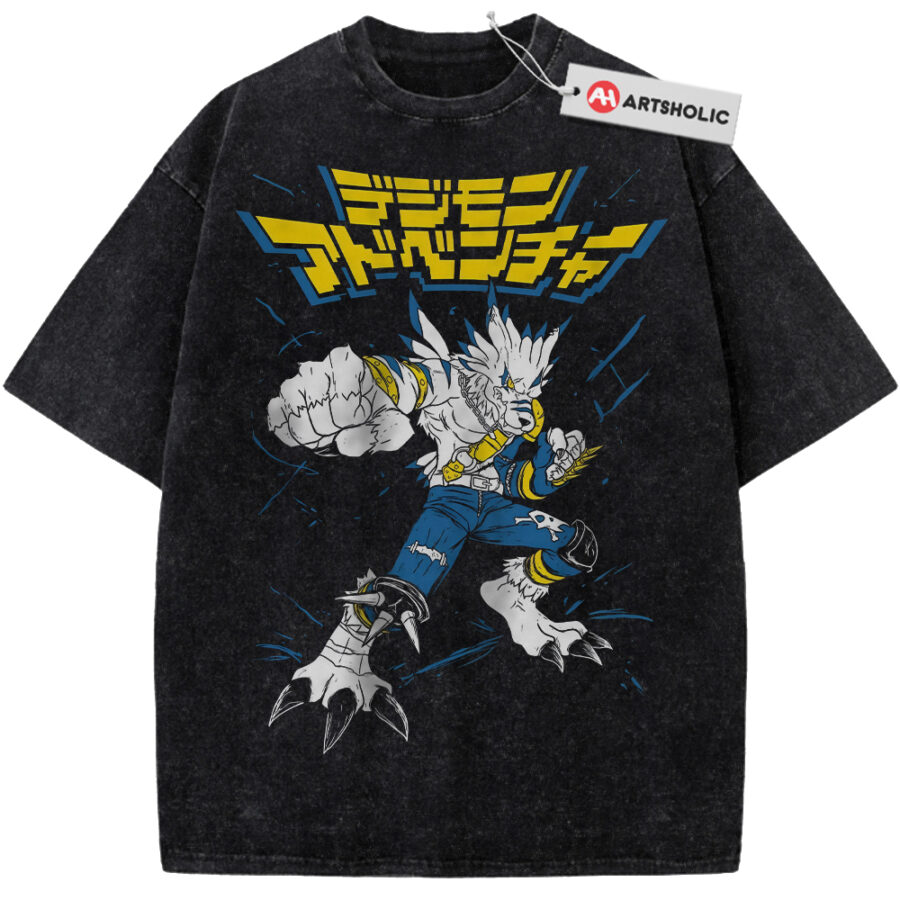 Alternative view of WereGarurumon Shirt, Digimon Shirt, Anime Shirt, Vintage T-Shirt