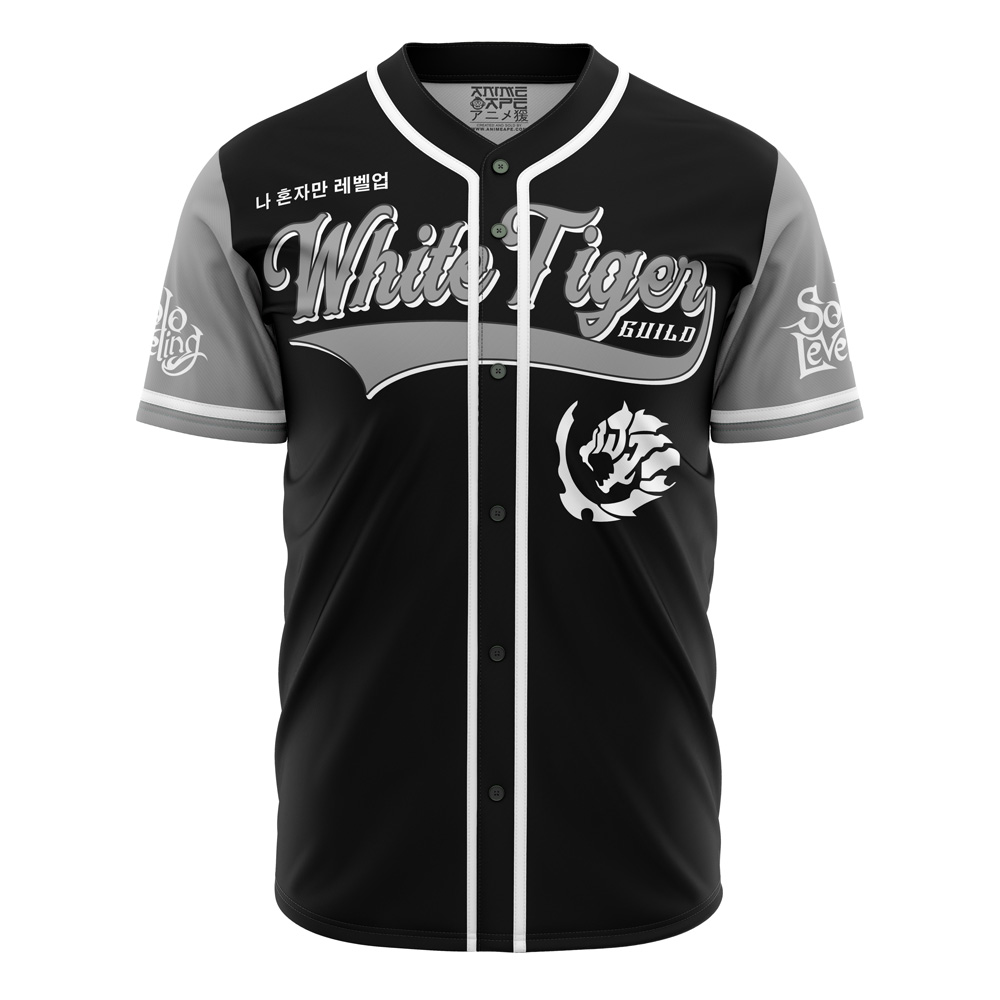 White Tiger Guild Solo Leveling Baseball Jersey