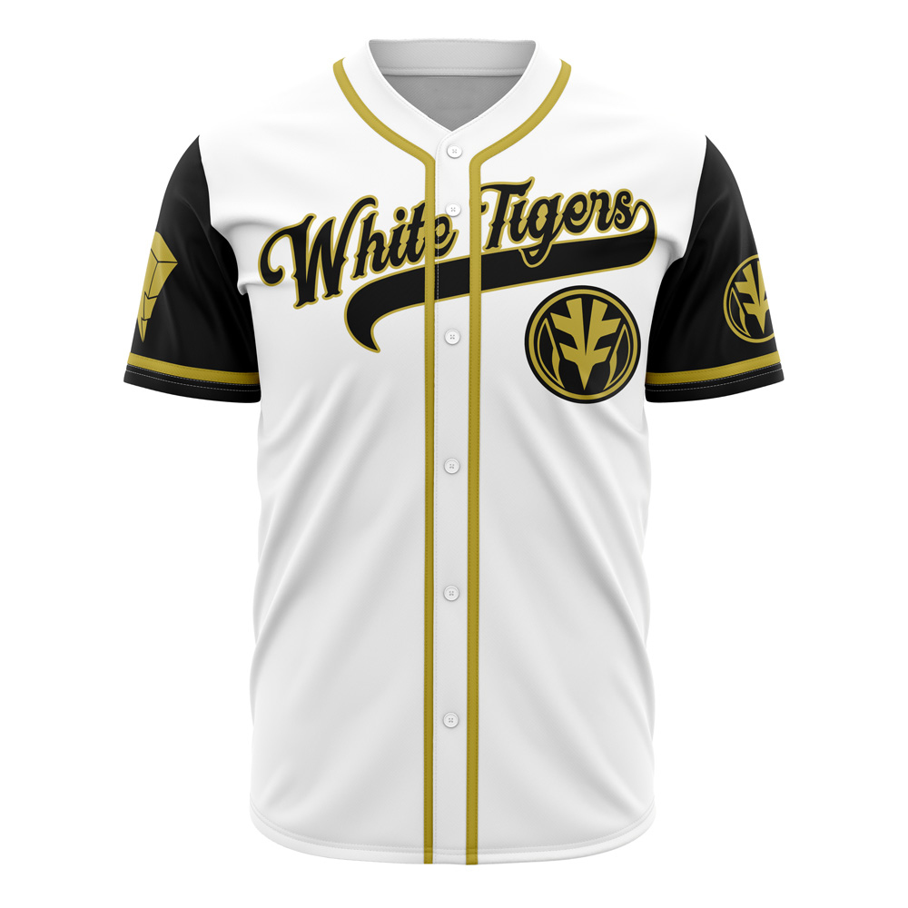 White Tigers Tommy Oliver Power Rangers Custom Baseball Jersey - Otaku Hall