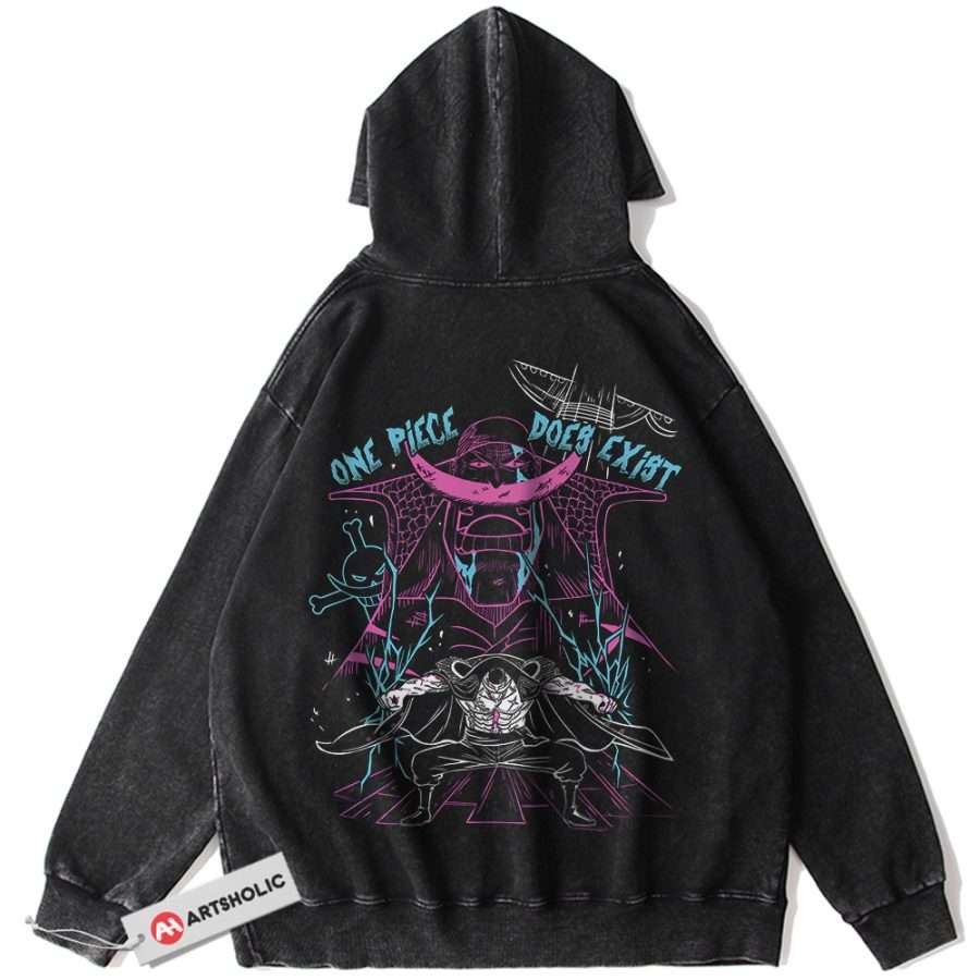 Alternative view of Whitebeard Hoodie, One Piece Hoodie, Anime Hoodie, Vintage Hoodie
