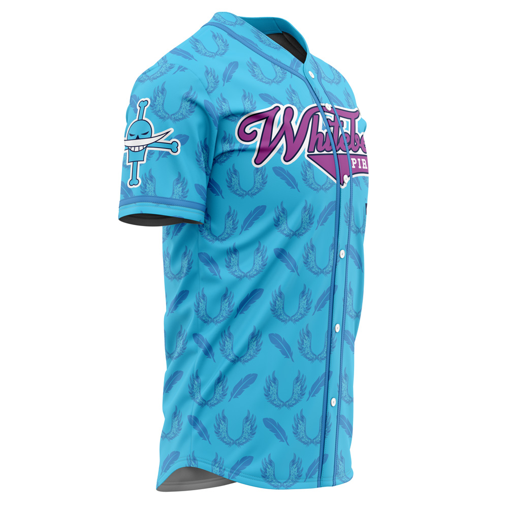 Alternative view of Whitebeard Pirates Marco One Piece Custom Baseball Jersey - Otaku Hall