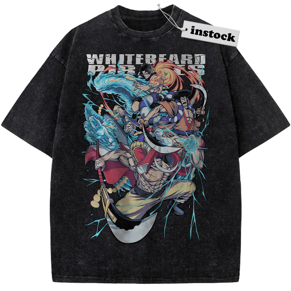 Whitebeard Pirates Shirt, One Piece Shirt, Anime Shirt, Vintage T-Shirt