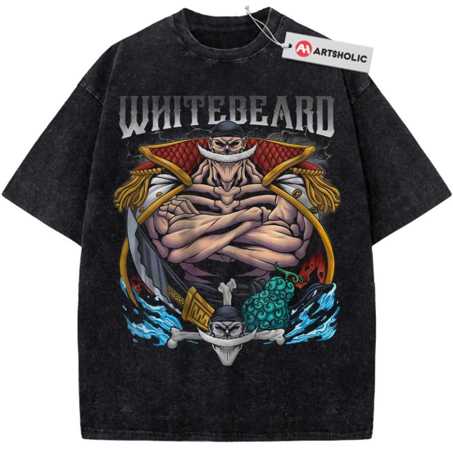 Alternative view of Whitebeard Shirt, Edward Newgate Shirt, One Piece Shirt, Anime Shirt, Vintage Tee