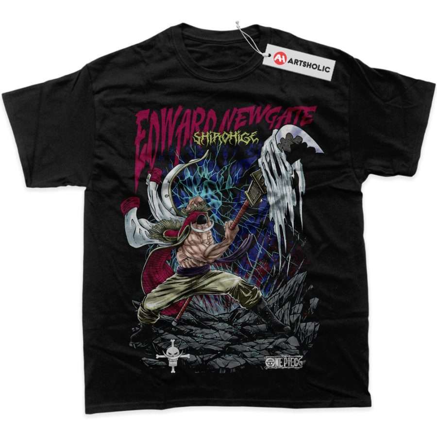 Alternative view of Whitebeard Shirt, One Piece Shirt, Anime Shirt, Graphic Tee