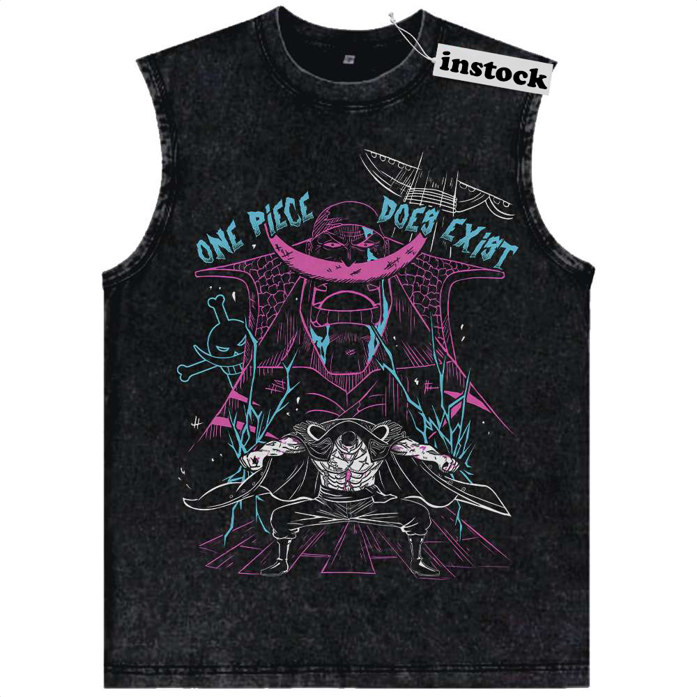 Whitebeard Tank Top, One Piece Tank Top, Anime Tank Top, Vintage Tank Top
