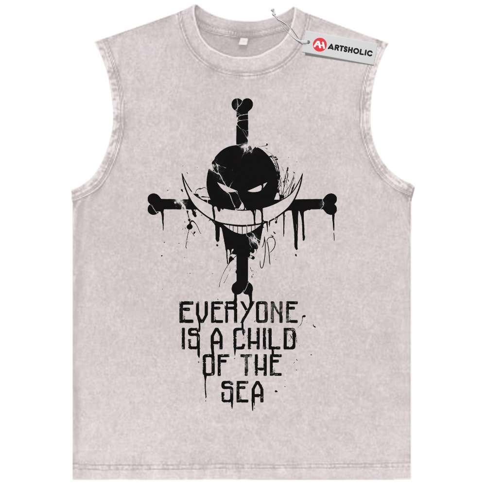 Whitebeard Tank Top, One Piece Tank Top, Anime Tank Top, Vintage Tank Top