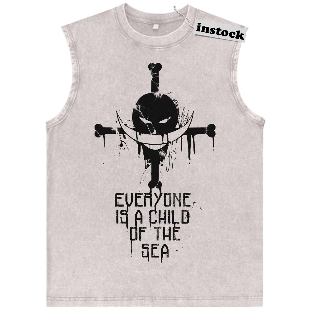 Whitebeard Tank Top, One Piece Tank Top, Anime Tank Top, Vintage Tank Top