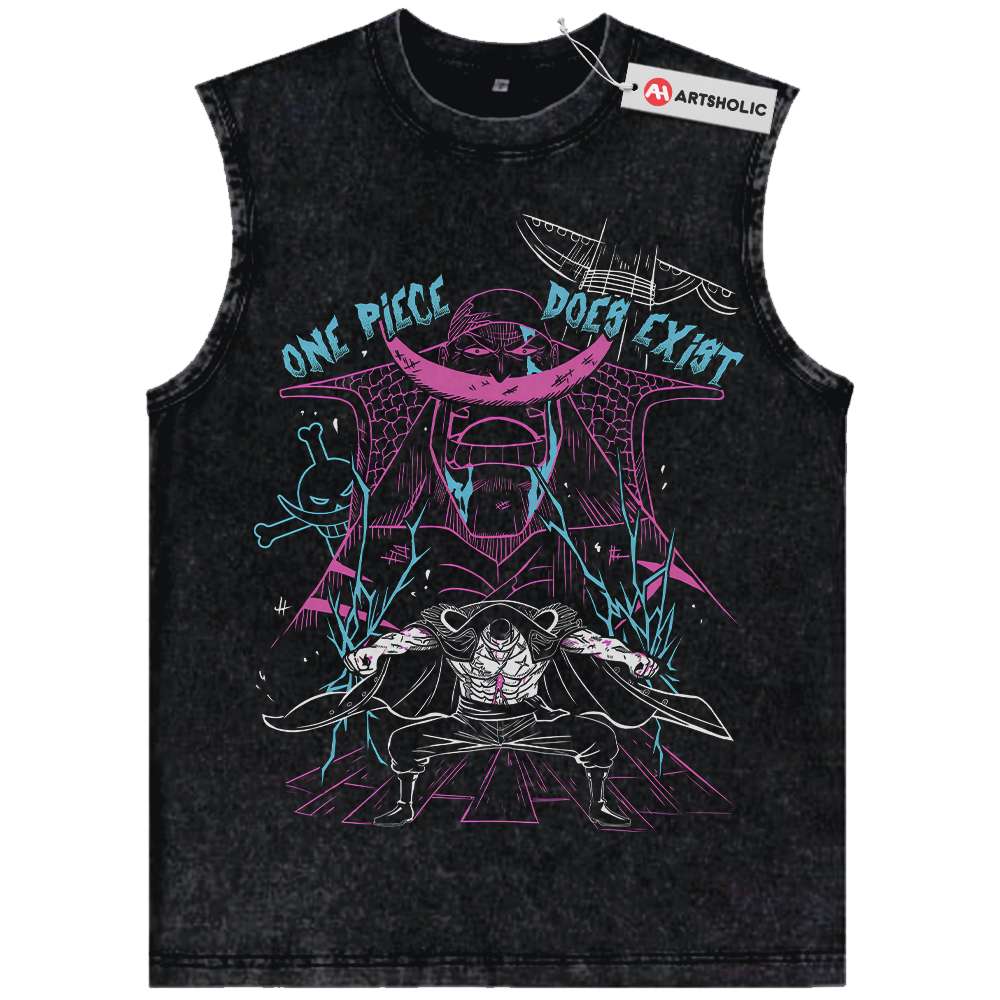 Whitebeard Tank Top, One Piece Tank Top, Anime Tank Top, Vintage Tank Top