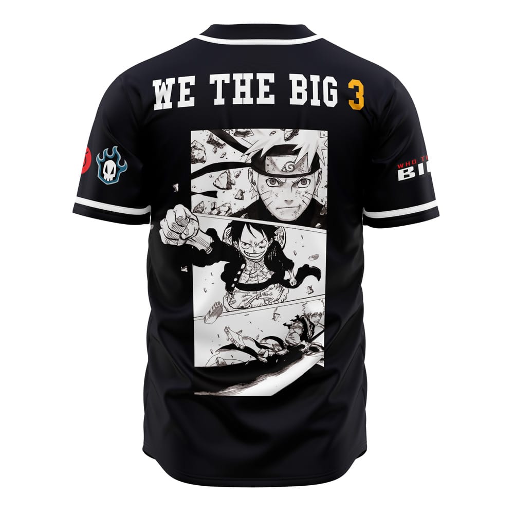 Alternative view of Who The Big 3 V1 Baseball Jersey
