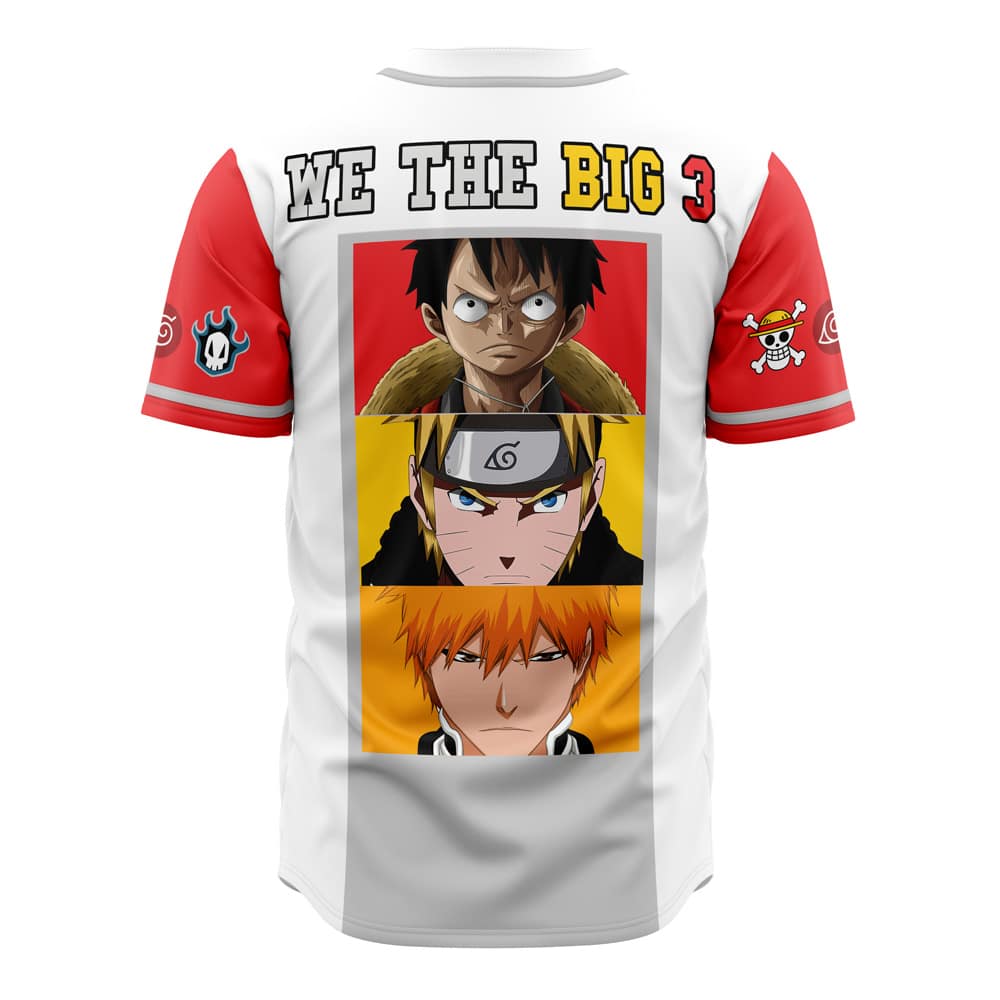 Alternative view of Who The Big 3 V2 Baseball Jersey