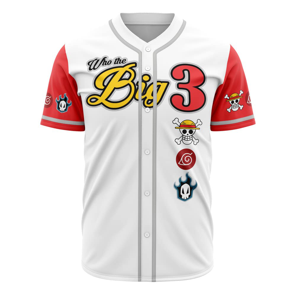 Who The Big 3 V2 Custom Baseball Jersey - Otaku Hall