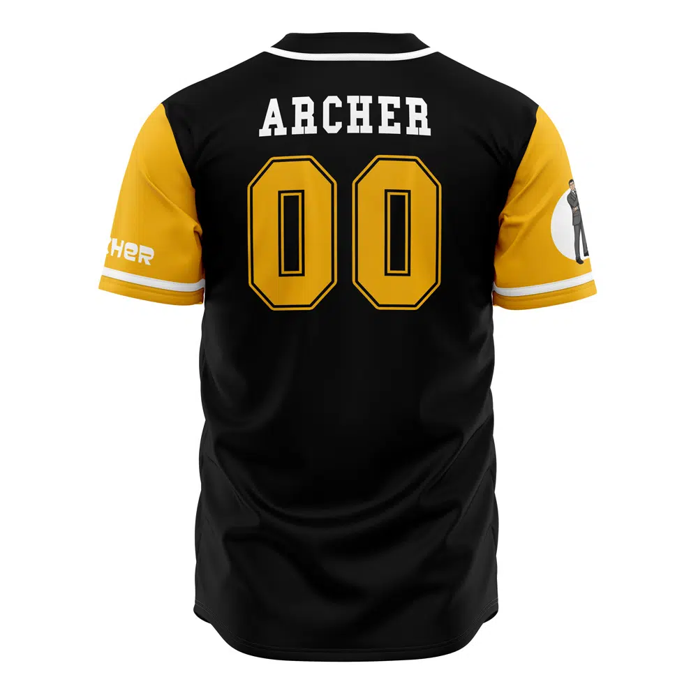 Alternative view of Whore Island Ocelots Archer V2 Baseball Jersey