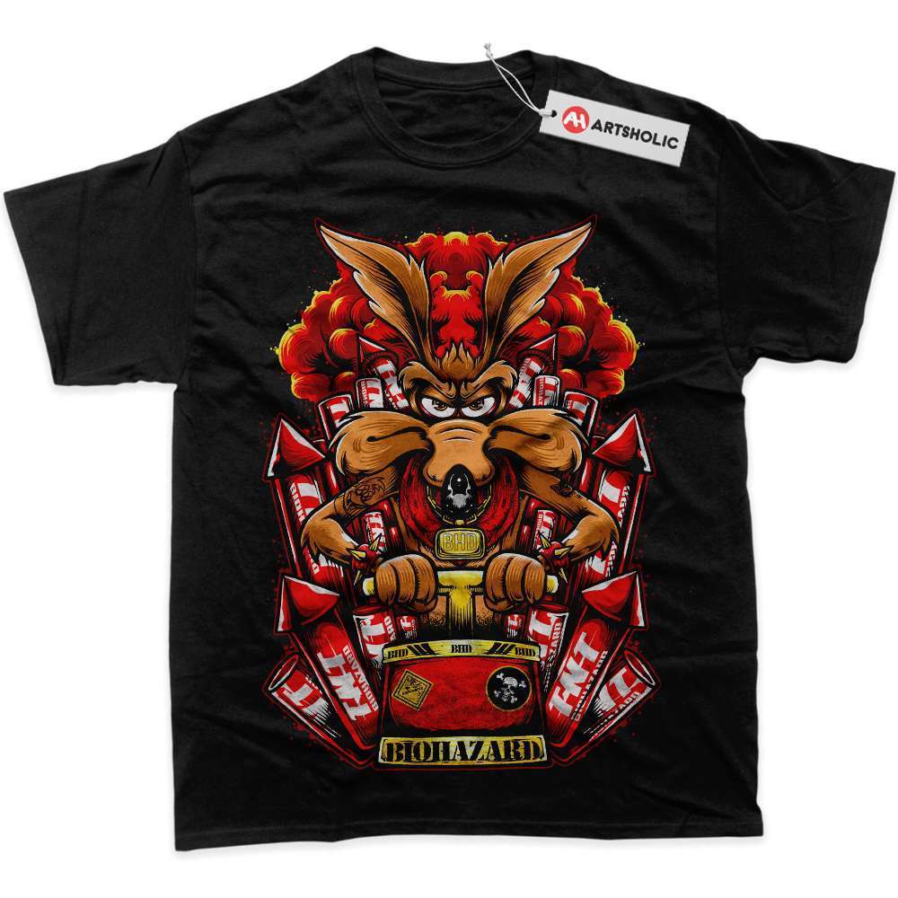 Alternative view of Wile E Coyote Shirt, Looney Tunes Shirt, Cartoon Shirt, Graphic Tee