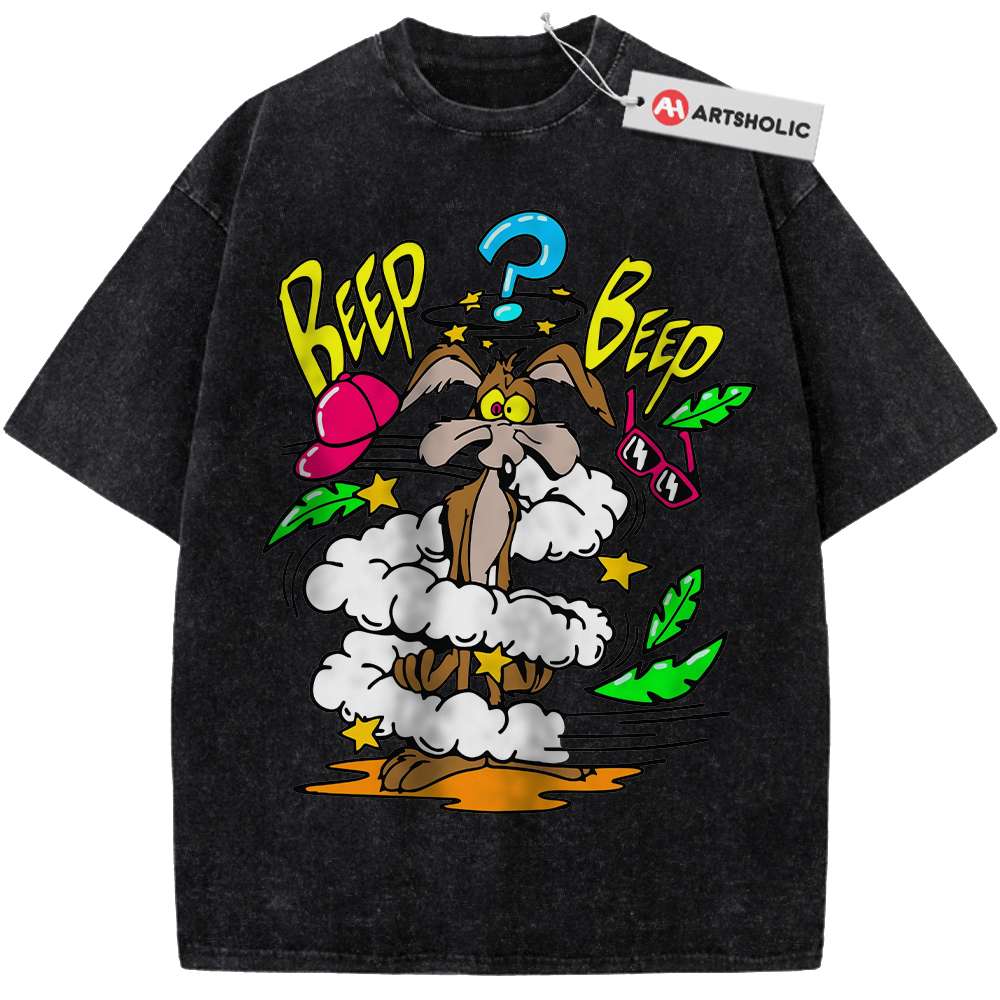 Alternative view of Wile E Coyote Shirt, Looney Tunes Shirt, Cartoon Shirt, Vintage Tee