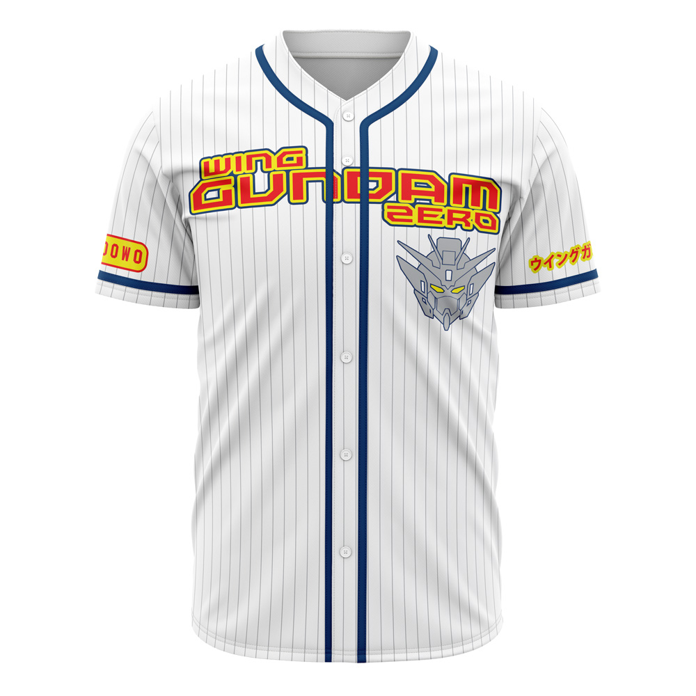 Wing Zero Gundam Custom Baseball Jersey - Otaku Hall