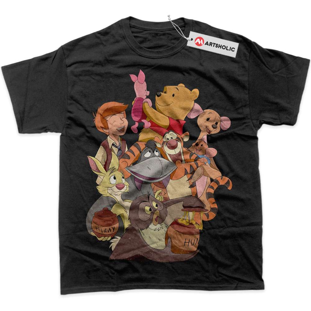Alternative view of Winnie the Pooh Shirt, Animated Shirt, Graphic T-Shirt