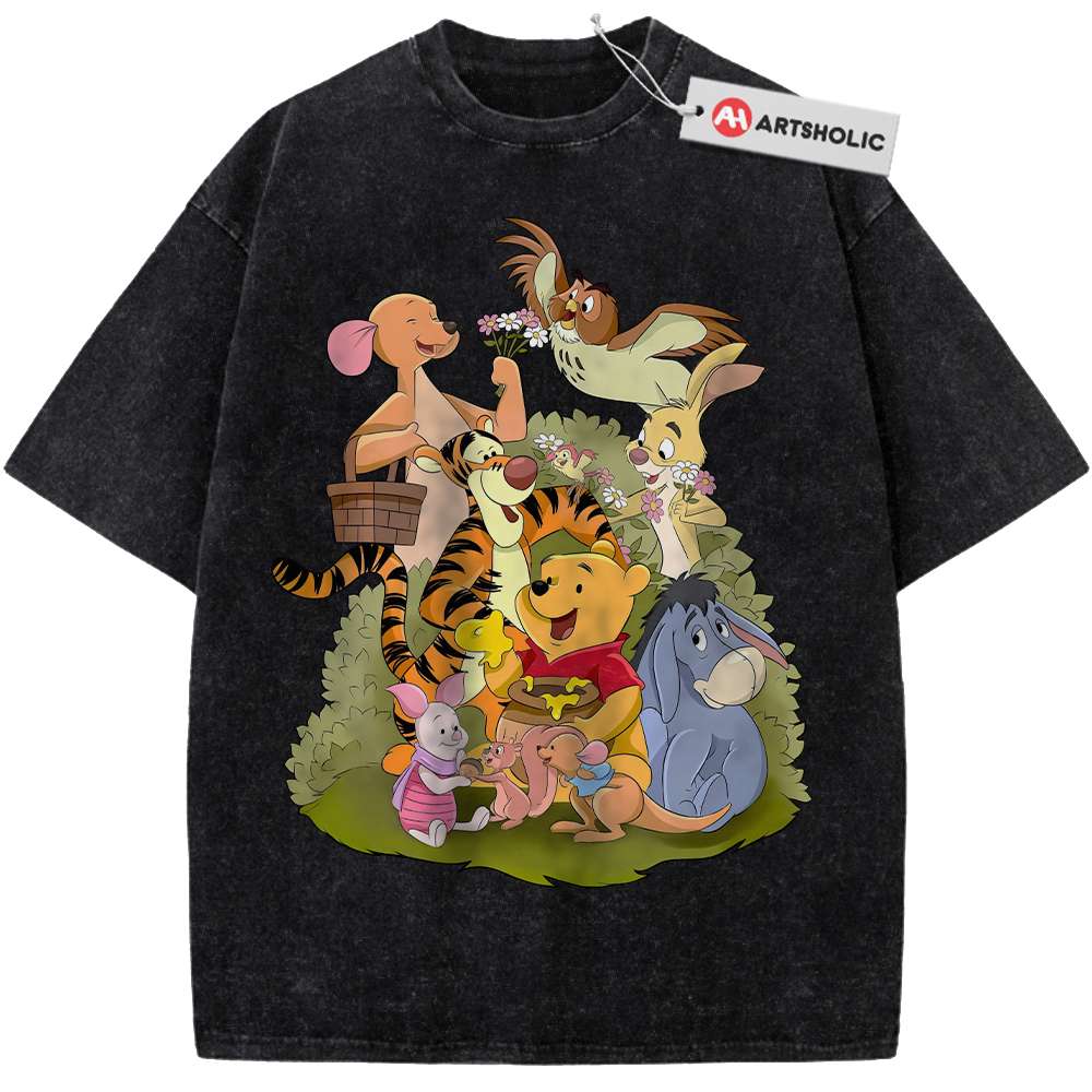 Alternative view of Winnie the Pooh Shirt, Animated Shirt, Vintage T-Shirt