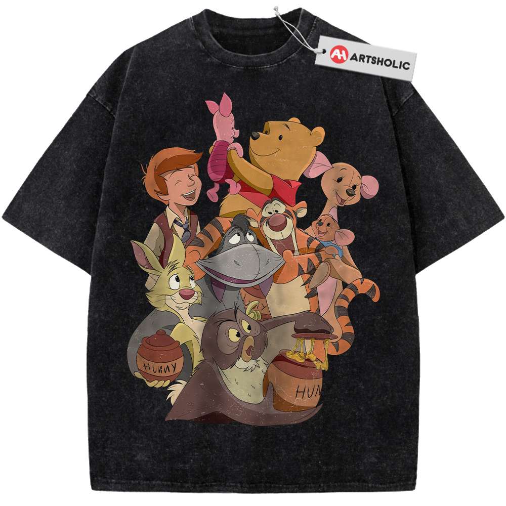 Alternative view of Winnie the Pooh Shirt, Animated Shirt, Vintage T-Shirt