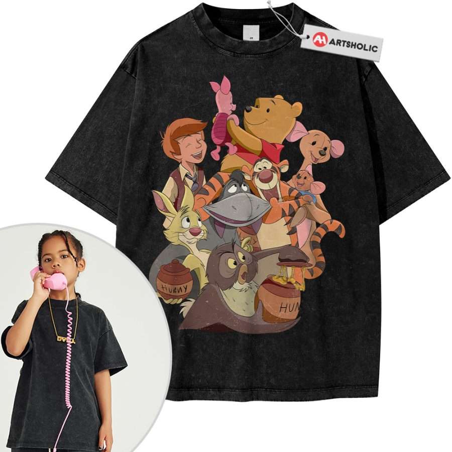 Winnie the Pooh Shirt For Kids, Animated Shirt For Kids, Vintage T-Shirt For Kids - Image 6