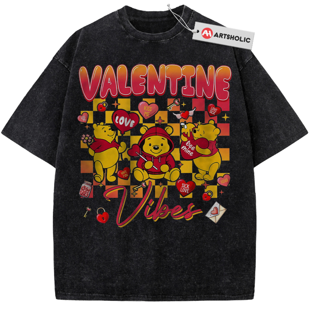 Alternative view of Winnie-the-Pooh Shirt, Valentine's Day Shirt, Animated Shirt, Vintage Tee