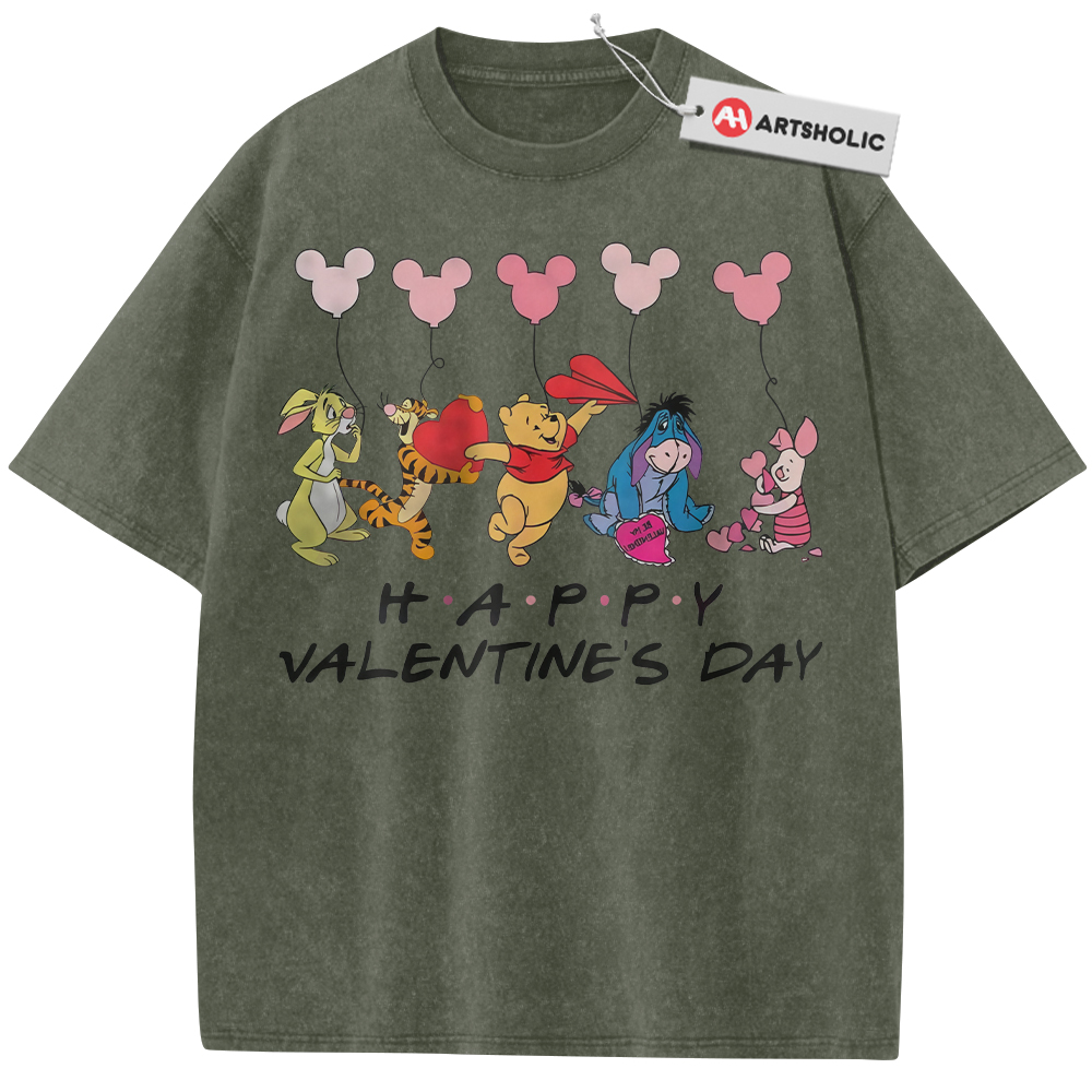Alternative view of Winnie-the-Pooh Shirt, Valentine's Day Shirt, Animated Shirt, Vintage Tee