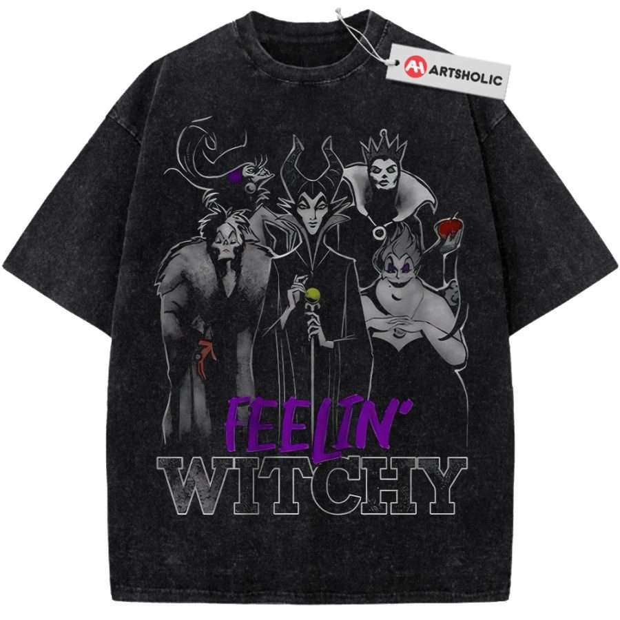 Alternative view of Witchy Villain Shirt, Animated Shirt, Vintage T-Shirt