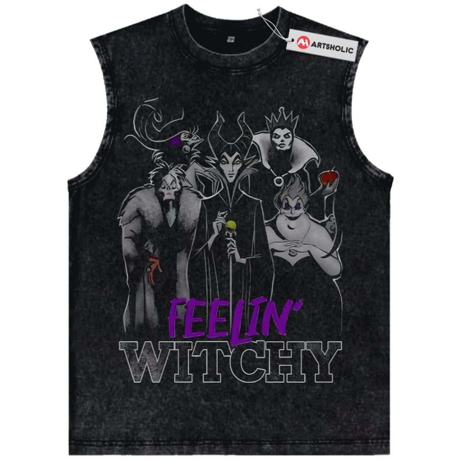 Alternative view of Witchy Villain Tank Top, Animated Tank Top, Vintage Tank Top